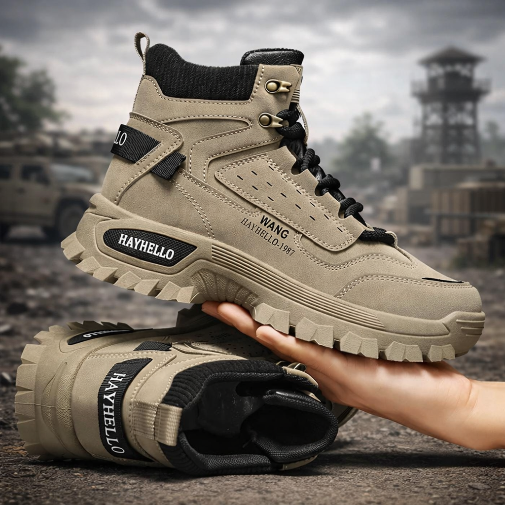 Herren Wüstenstiefel aus Leder – Wasserdichte Winter Boots, Rutschfest & Urban Casual