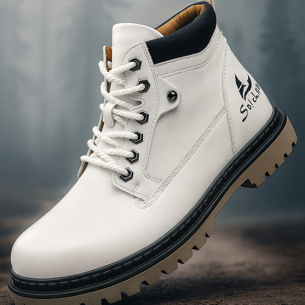 Herren Winterboots aus Leder – Handgemachte Outdoor-Stiefel | Rutschfest, Warm & Robust für Herbst & Winter