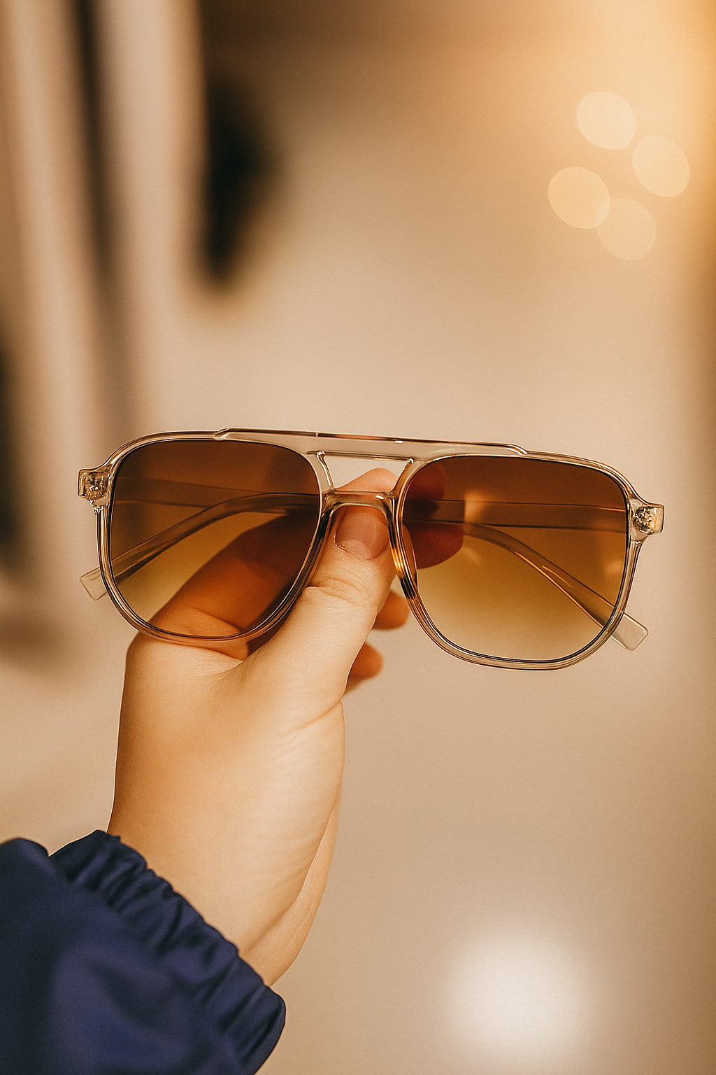 Vintage Unisex Sonnenbrille – Große Square Shades – UV400 Schutz – Schwarz | Designer Style