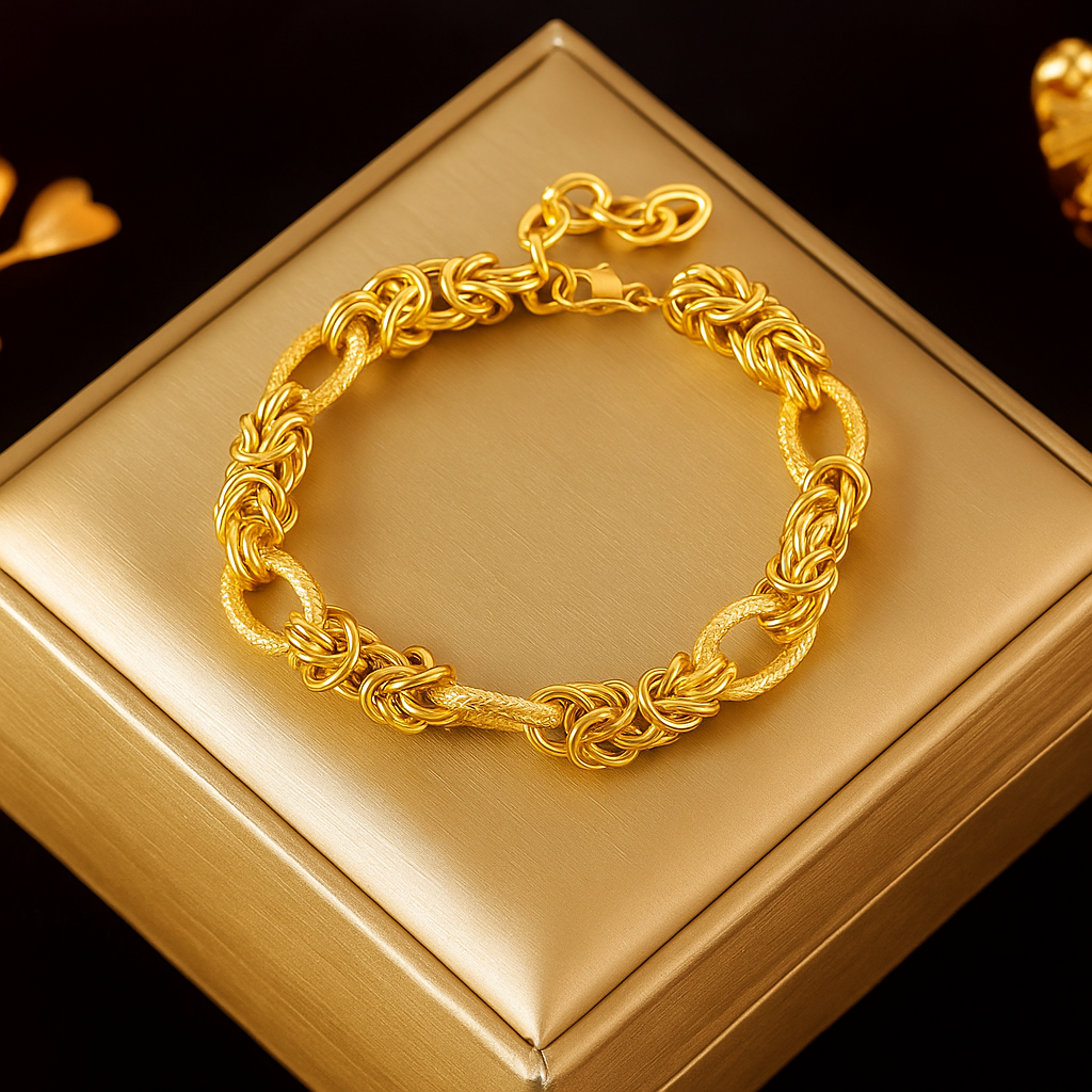 EILIECK Gold Cuban Chain Armband 316L Edelstahl – Trendy Punk Schmuck für Damen & Herren, Wasserdicht & Geschenkide