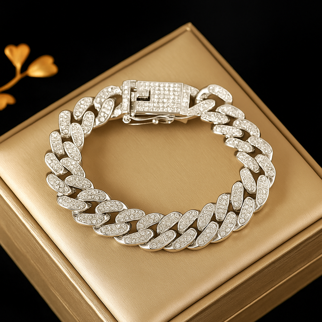 EILIECK Gold Cuban Chain Armband 316L Edelstahl – Trendy Punk Schmuck für Damen & Herren, Wasserdicht & Geschenkide