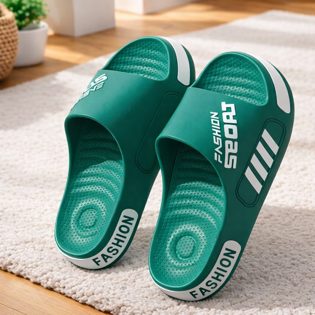 Streetstyle Herren Pantoletten aus EVA – Leichte Sommer Hausschuhe für Zuhause & Indoor, Komfort Slides im Urban Look