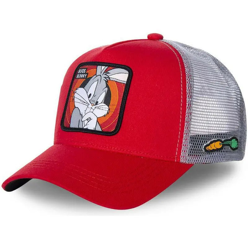 Cap im Cartoon-Style– Stylische Baseball Cap mit Netz & Sonnenschutz
