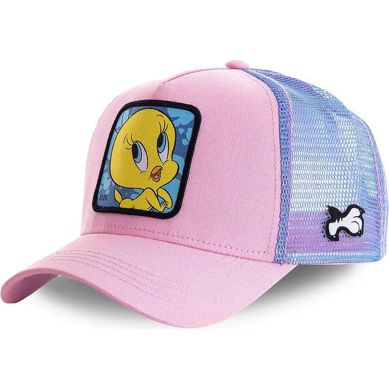 Cap im Cartoon-Style– Stylische Baseball Cap mit Netz & Sonnenschutz