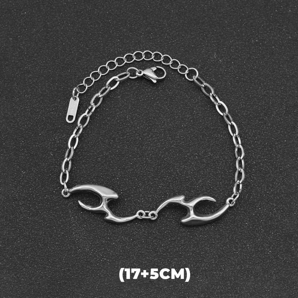 Titanstahl Halskette – Streetstyle Choker in Silber