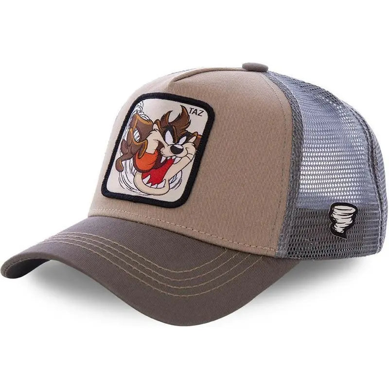 Cap im Cartoon-Style– Stylische Baseball Cap mit Netz & Sonnenschutz