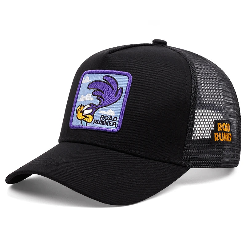 Cap im Cartoon-Style– Stylische Baseball Cap mit Netz & Sonnenschutz