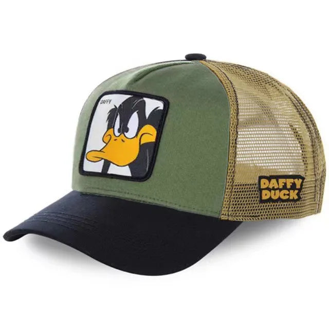 Cap im Cartoon-Style– Stylische Baseball Cap mit Netz & Sonnenschutz