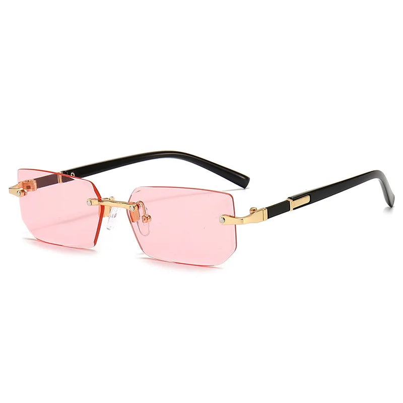 Rimless Rectangle Shades – Leichte Sonnenbrille für Damen & Herren