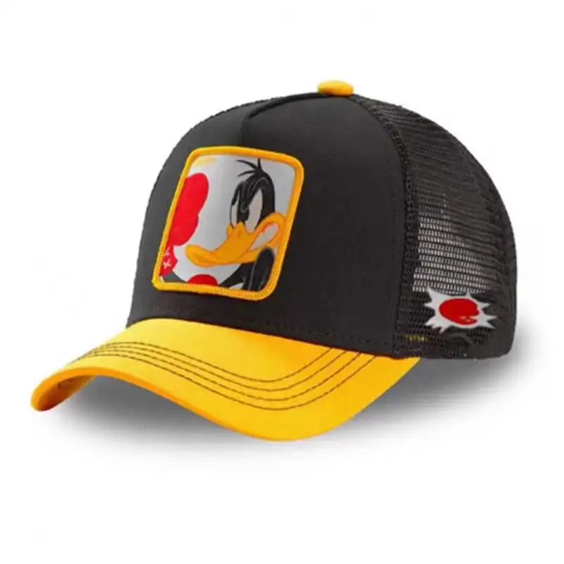 Cap im Cartoon-Style– Stylische Baseball Cap mit Netz & Sonnenschutz