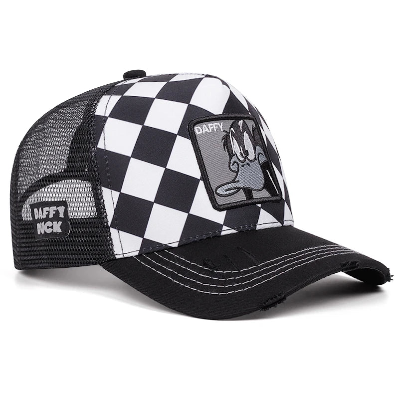 Cap im Cartoon-Style– Stylische Baseball Cap mit Netz & Sonnenschutz