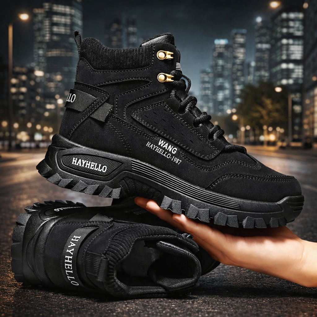 Herren Wüstenstiefel aus Leder – Wasserdichte Winter Boots, Rutschfest & Urban Casual