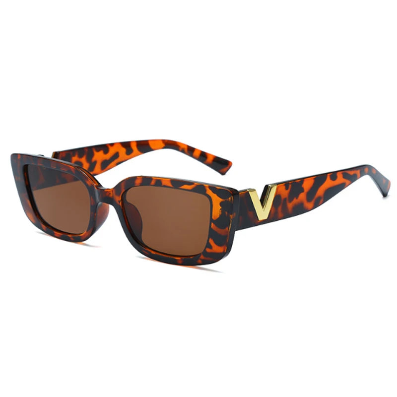 Vintage Rectangle Sonnenbrille Damen – Klassische Luxus-Sonnenbrille mit kleinem Rahmen