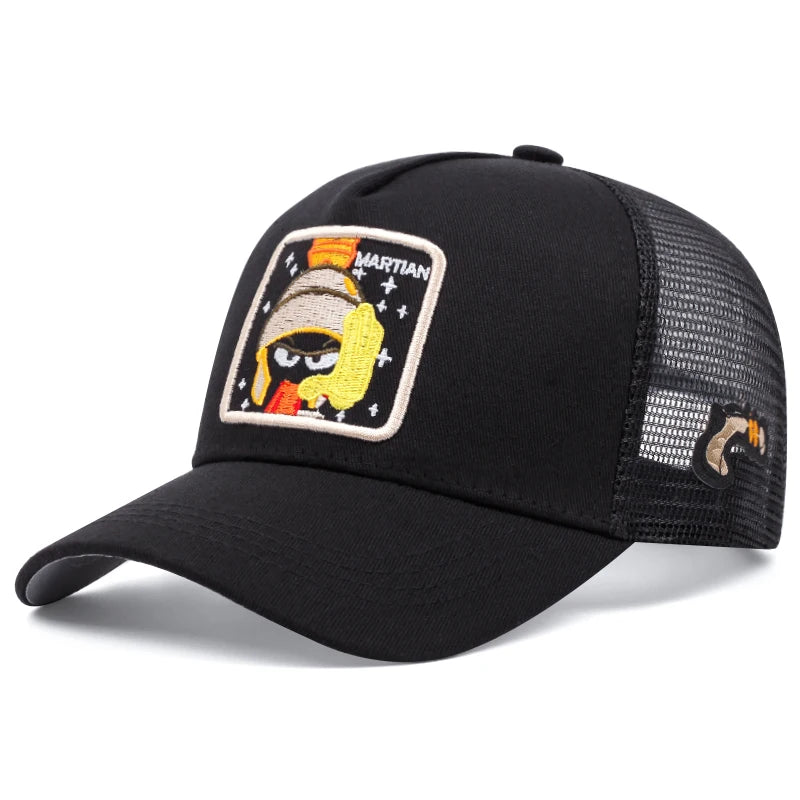 Cap im Cartoon-Style– Stylische Baseball Cap mit Netz & Sonnenschutz