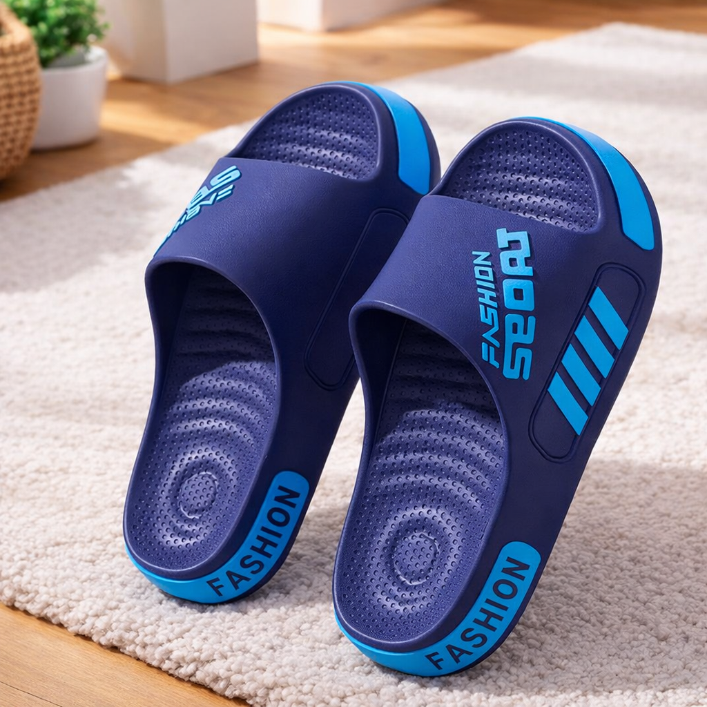 Streetstyle Herren Pantoletten aus EVA – Leichte Sommer Hausschuhe für Zuhause & Indoor, Komfort Slides im Urban Look